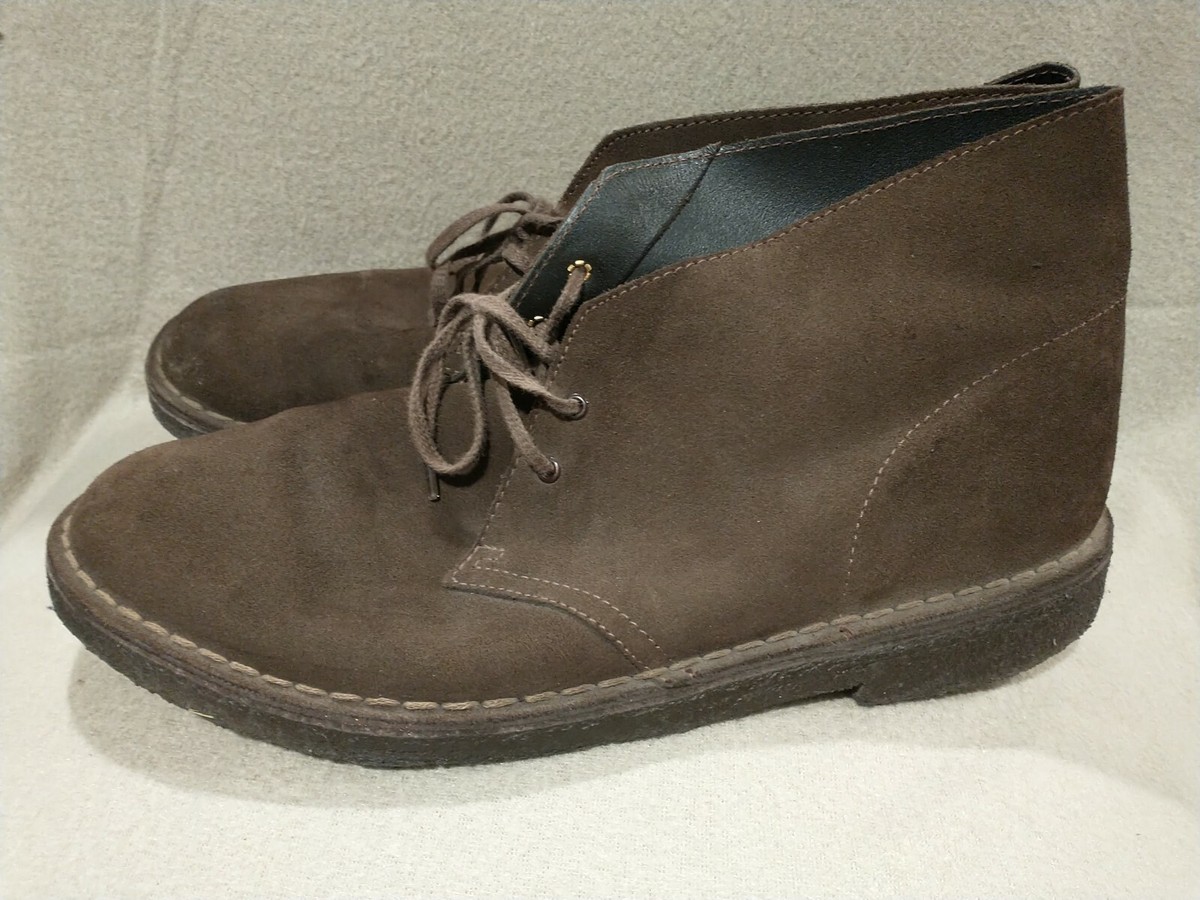 Clarks Originals 11.5 M Mens Leather Suede Crepe Sole Chukka  display picture 2