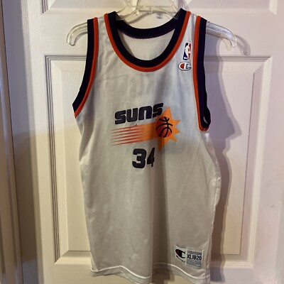 1990s Champion Phoenix Suns Charles Barkley #34 Jersey Youth Size XL 18-20  🔥🔥