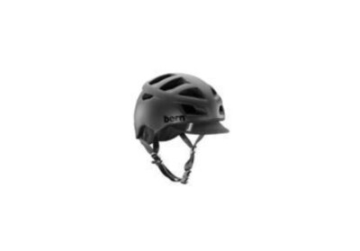 Bern 2015 Men's Allston Summer Bike Helmet Matte Black W/ Black Flip Visor - S/M