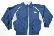 Rare VTG LOGO 7 Penn State University Nittany Lions Striped Jacket 90s Navy SZ L