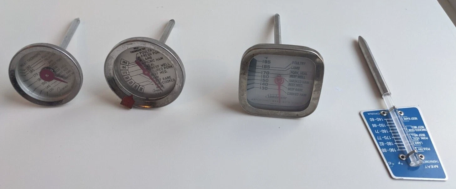 Lot of 4 Vintage Meat Thermometers