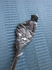 GORHAM NUREMBURG DEMITASSE Spoon CHILD STERLING SILVER .925 Figural GILDED Bowl