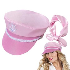 Women Captain Hat Pink Skipper Boat Sailor Cap Sailor Captain Party Costume Hats