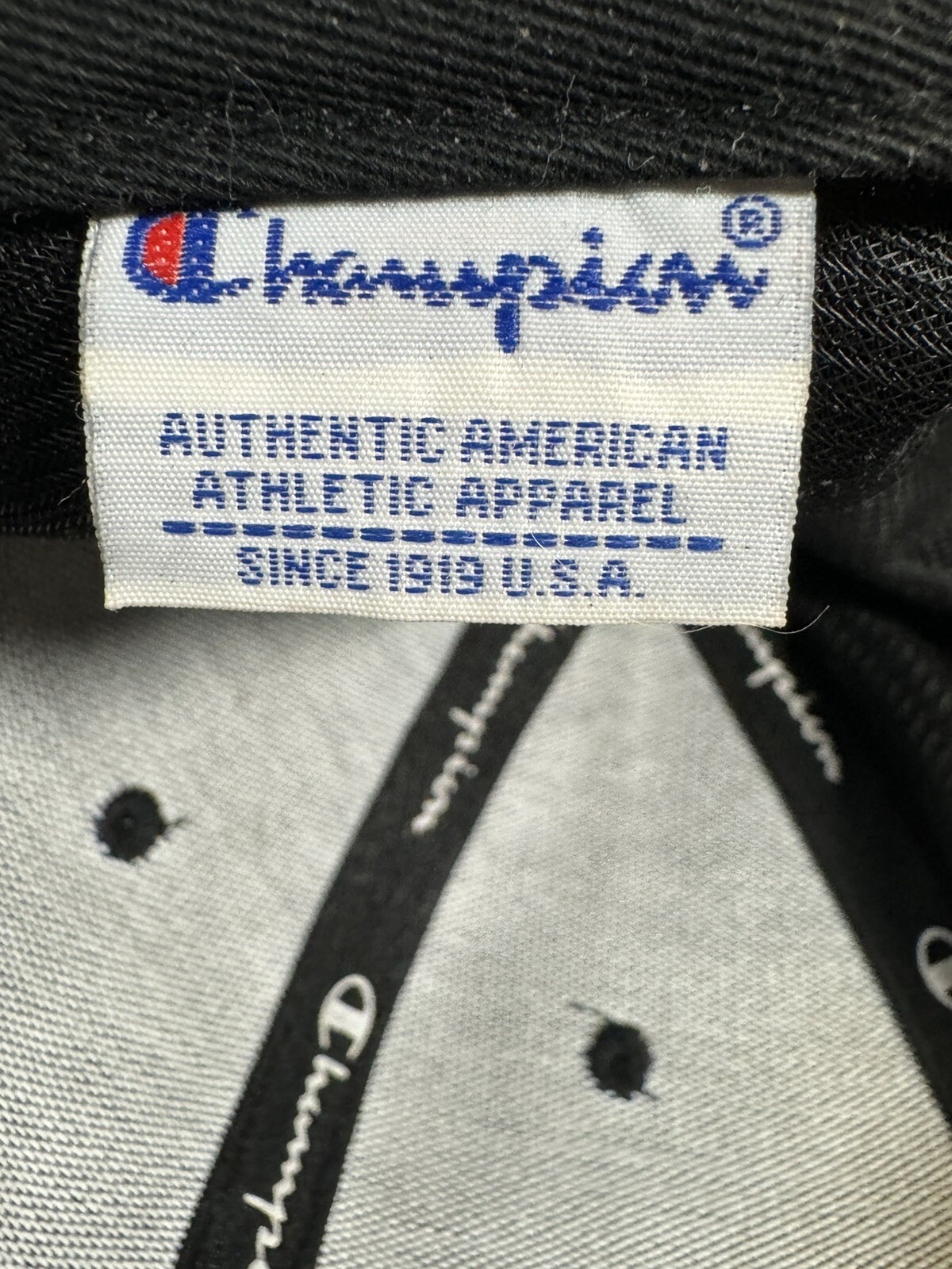 Champion Black Solid Adjustable Strapback Basebal… - image 6