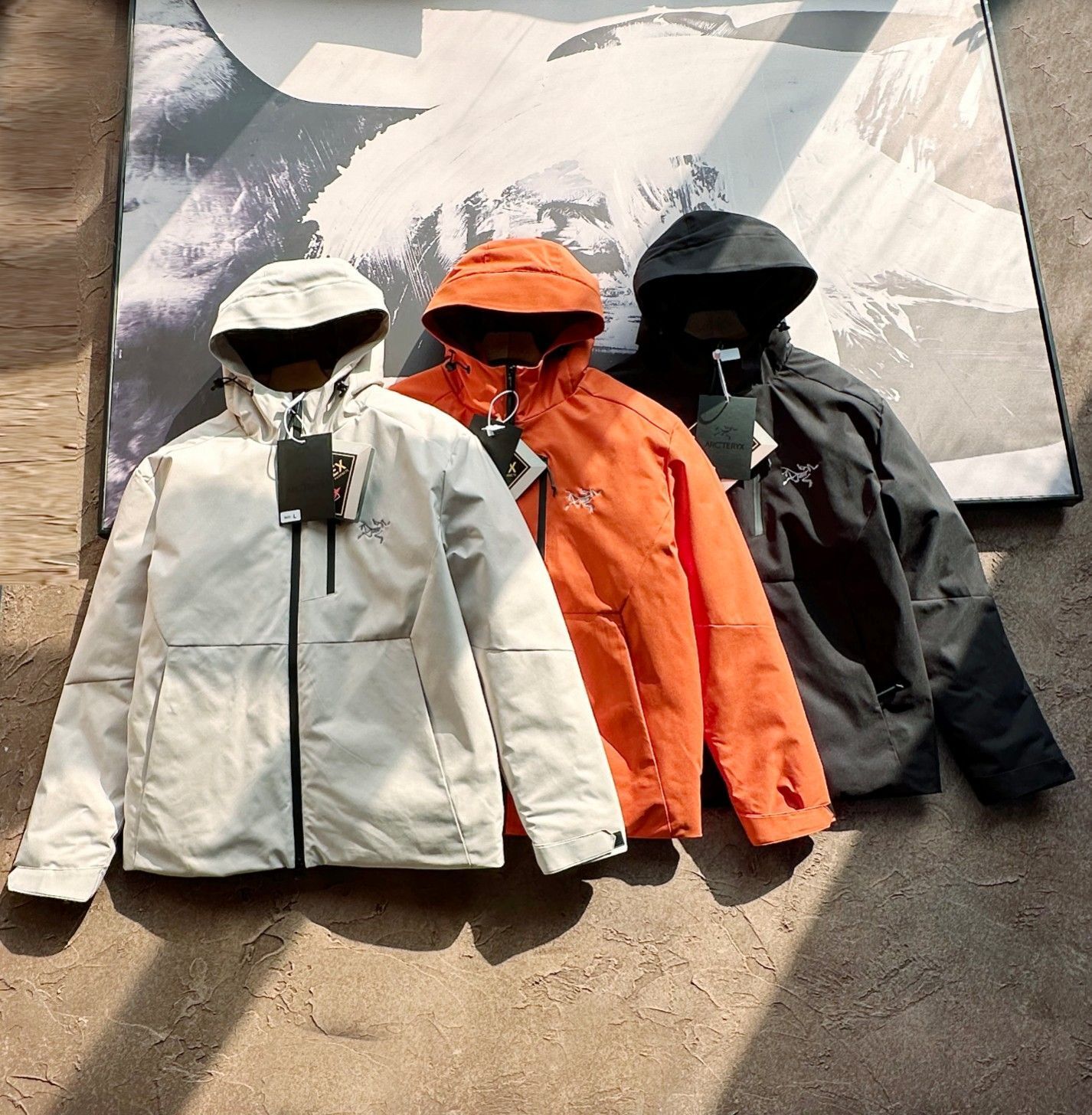 ARC'TERYX controllare descrizione taglia L 3XL Arcteryx piumino invernale con cappuccio abbigliamento sci