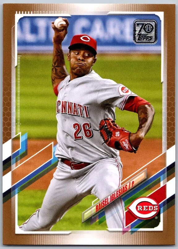 2021 Topps #174 Raisel Iglesias Gold Cincinnati Reds #d SP /2021
