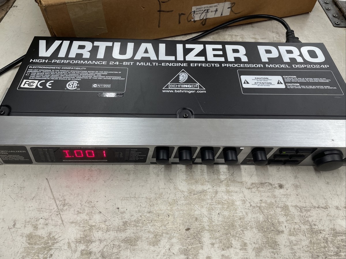 【動作品】BEHRINGER マルチエフェクター　DSP2024P プロセッサー Behringer DSP2024P Virtualizer Pro - Multi-Engine 24-Bit