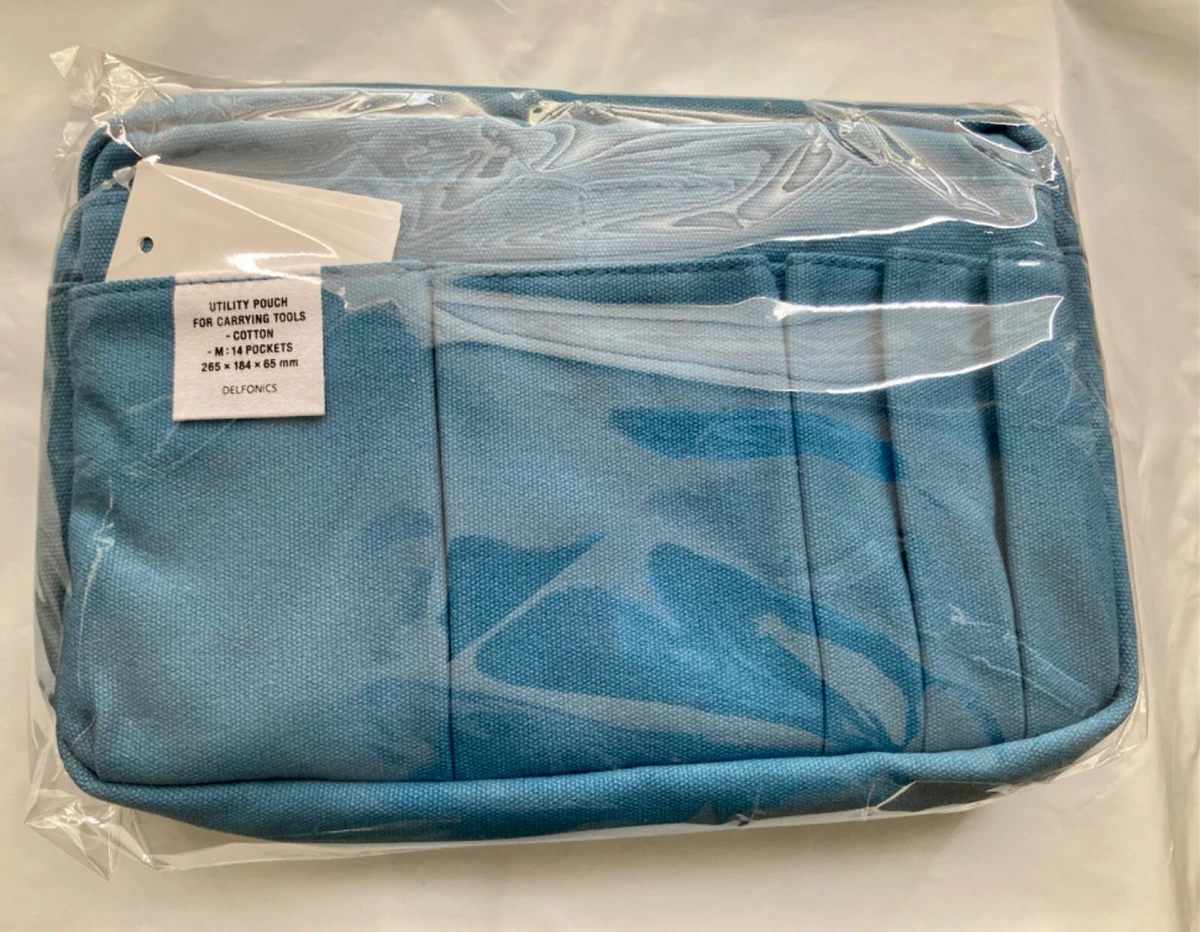 DELFONICS Pouch (BRAND NEW) Inner Carrying Size: Medium SKY BLUE