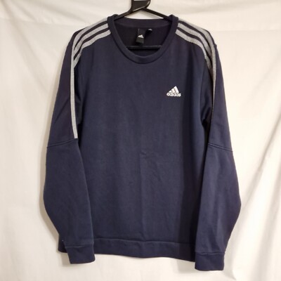 Adidas Navy Sweatshirt Medium Herren die Marke mit drei Streifen