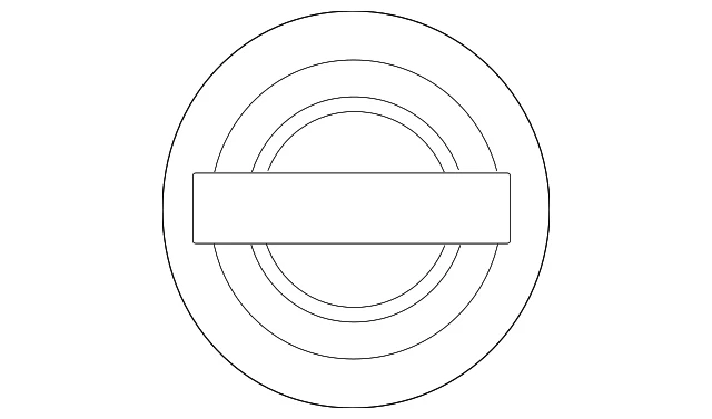 Genuine Nissan Center Cap 40343-5Y700 - Image 2 of 3