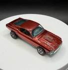 Vintage Hot Wheels Redline Custom Mustang Red HK - Excellent Condition, Bad Hood
