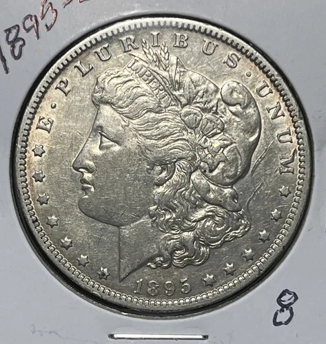 1895-O MORGAN SILVER DOLLAR, XF DETAILS