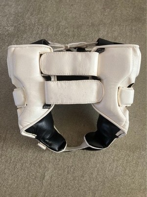 Winning M White FG-2300 Leather Headgear Open Face Type Used | eBay