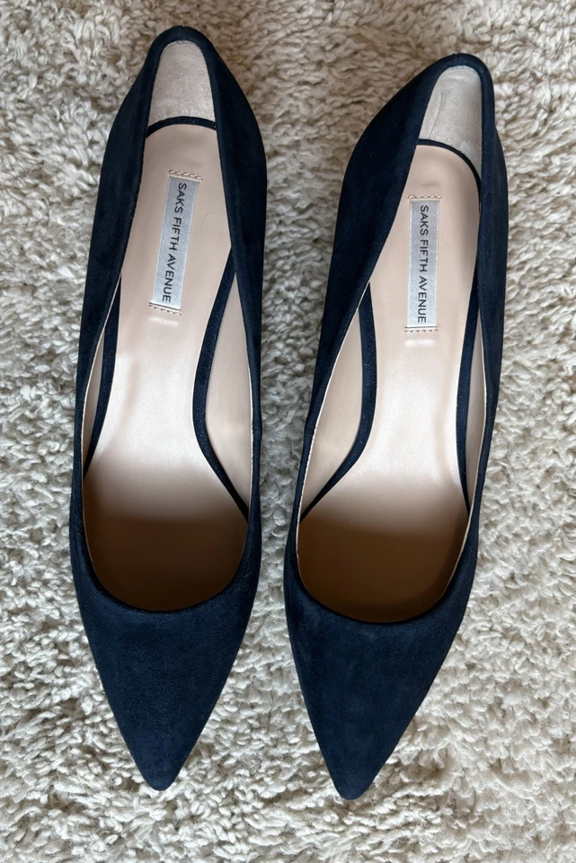 Zapatos de salón Saks Fifth Avenue de gamuza azul talla 8,5 Foto 2 de 4