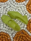 Vintage Barbie Francie Tenterrific lime green bow shoes. #1211 Japan- 1 pair