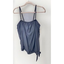 Women  s Swimwear Top XXL Plus Size Black Swimming Top Brand New