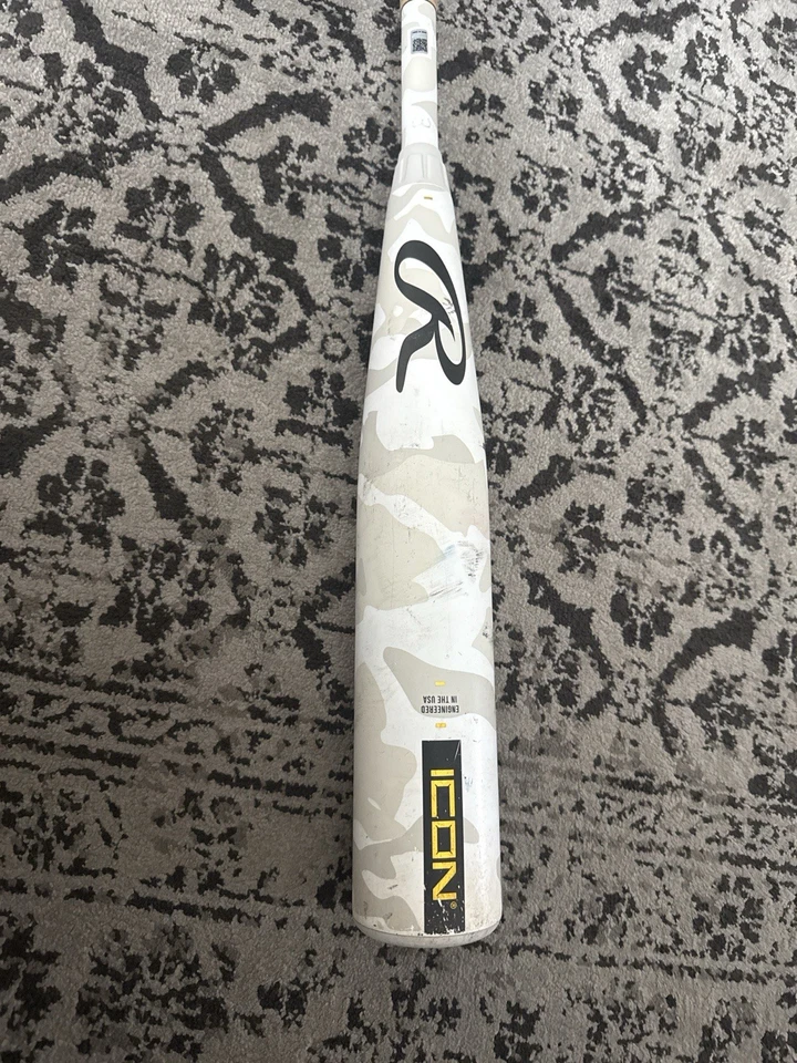 Bate Rawlings Icon Composite 2025 certificado por la USSA (-10) 19 OZ 29" (usado) Foto 2 de 4