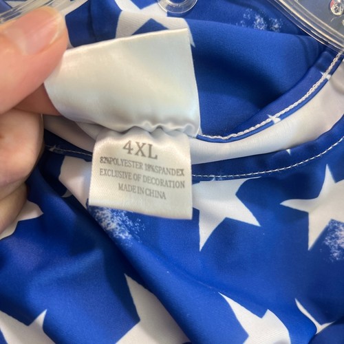Ruffle Girl Stars & Stripes Patriotic Top - Size 4XL Celebrate in style with th - Picture 5 of 5