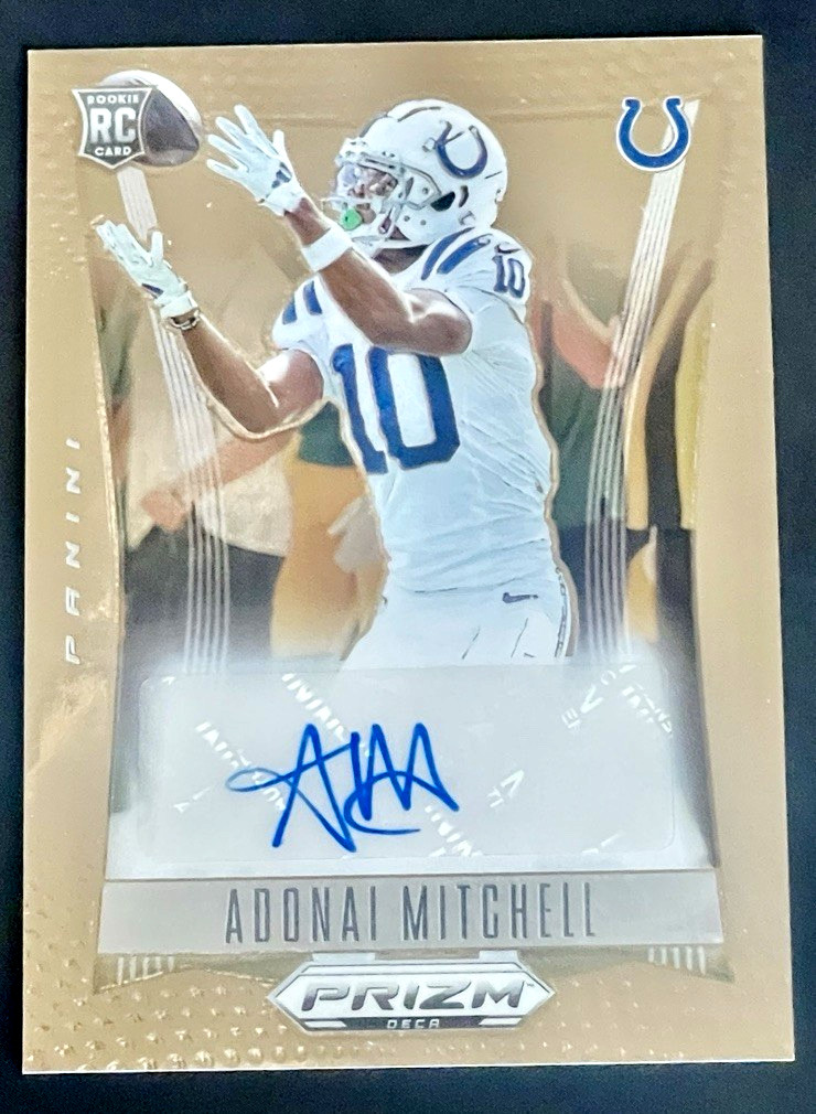 Adonai Mitchell Panini Prizm Deca Signatures #SAML Base