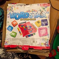 Games Hub Wordstax 3D Word Board Game Letters Theme 2-4 Players Ages 5+