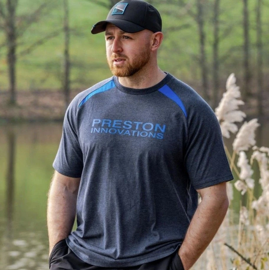 Camisetas Preston Navy Tide - Todas las tallas - Ropa de pesca gruesa - Entrega gratuita