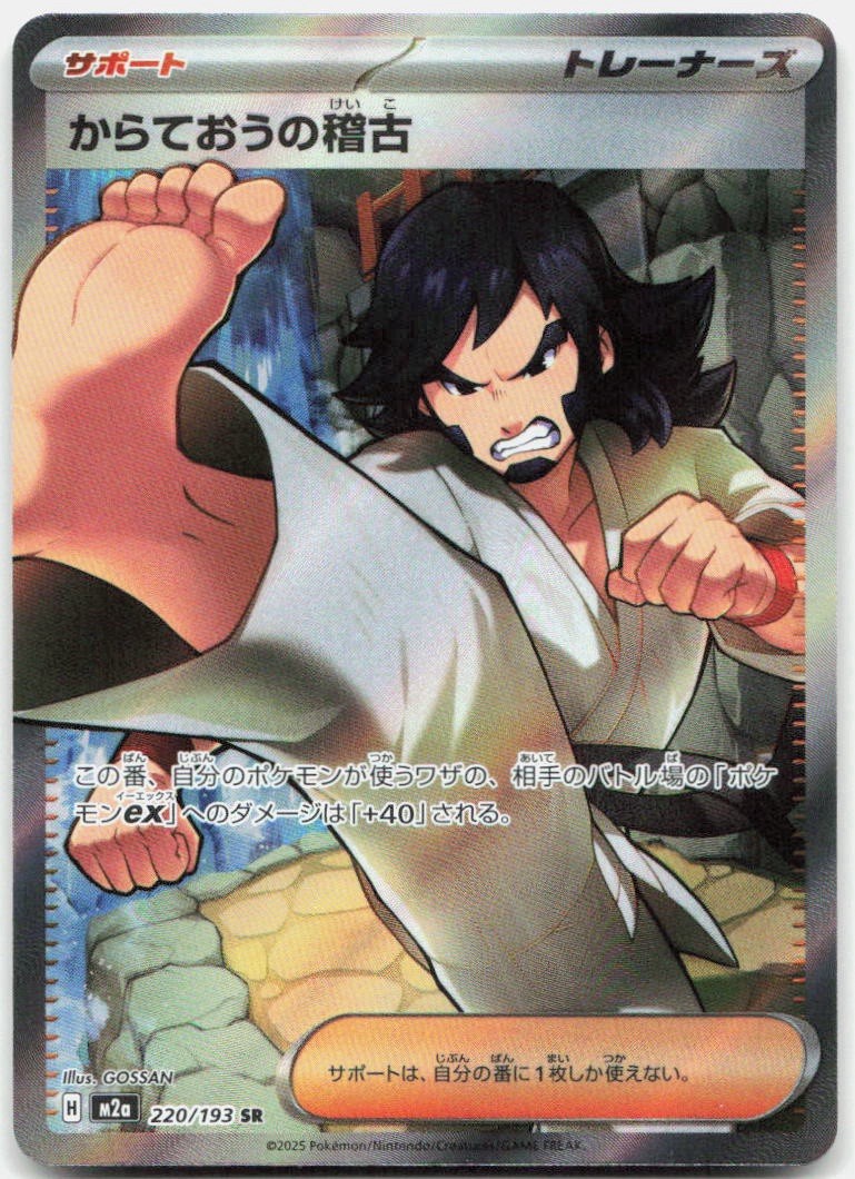 BLACK BELT'S TRAINING 220/193 HOLO MEGA DREAM EX POKEMON JAPANESE HOLO NM