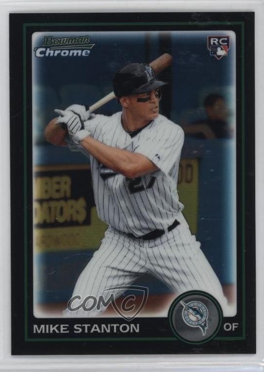 2010 Bowman Draft Chrome Giancarlo Stanton (Mike on Card) #BDP30 Rookie RC 1bi0