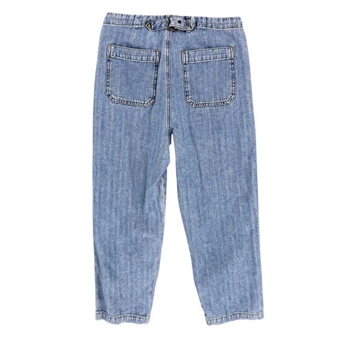 The Great. Jeans Blue Size 26 Cinch Buckle Back - Picture 2 of 5