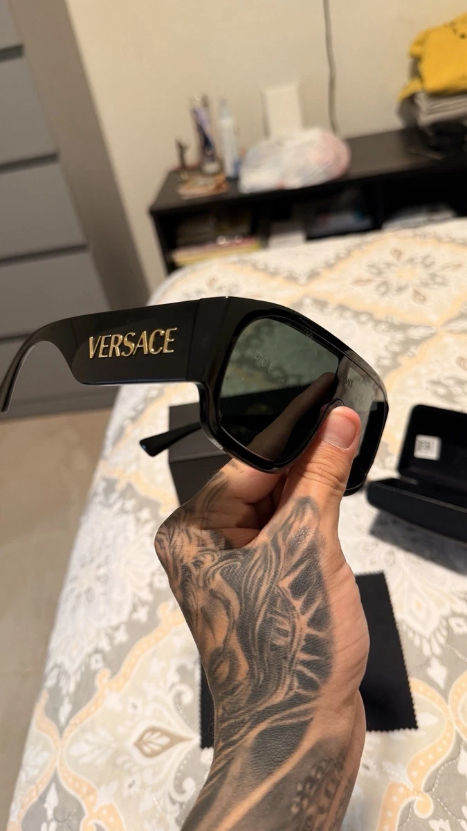 Versace Black Green Sunglasses for Men for sale | eBay