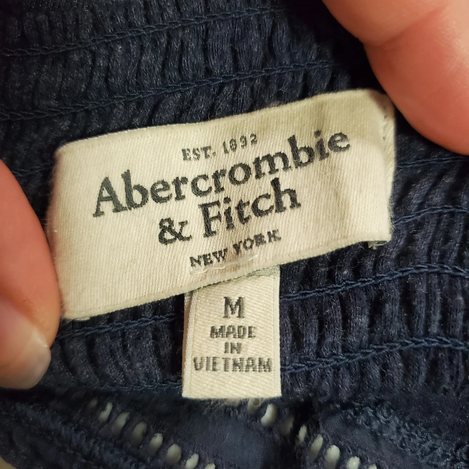 Babydoll vintage Abercrombie Fitch para mujer Y2K Preppy cami talla M coqueta azul Foto 4 de 4