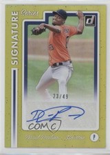 2017 Panini Donruss Signature Series Gold 23/49 David Paulino #SS-DA Auto 03xg
