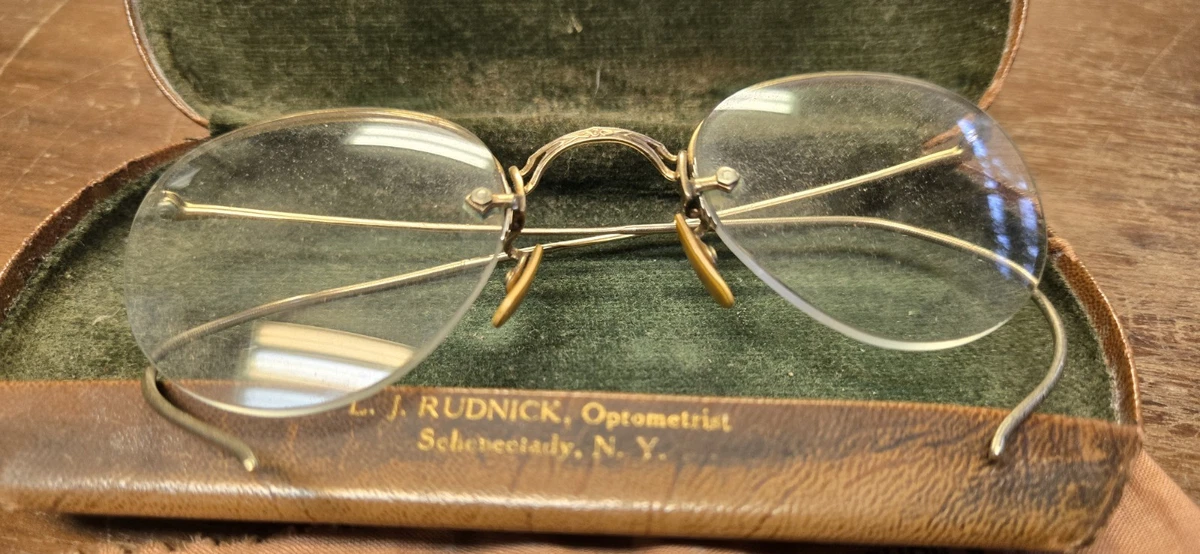 Arts & Crafts Gold Vintage Eyeglasses for sale | eBay
