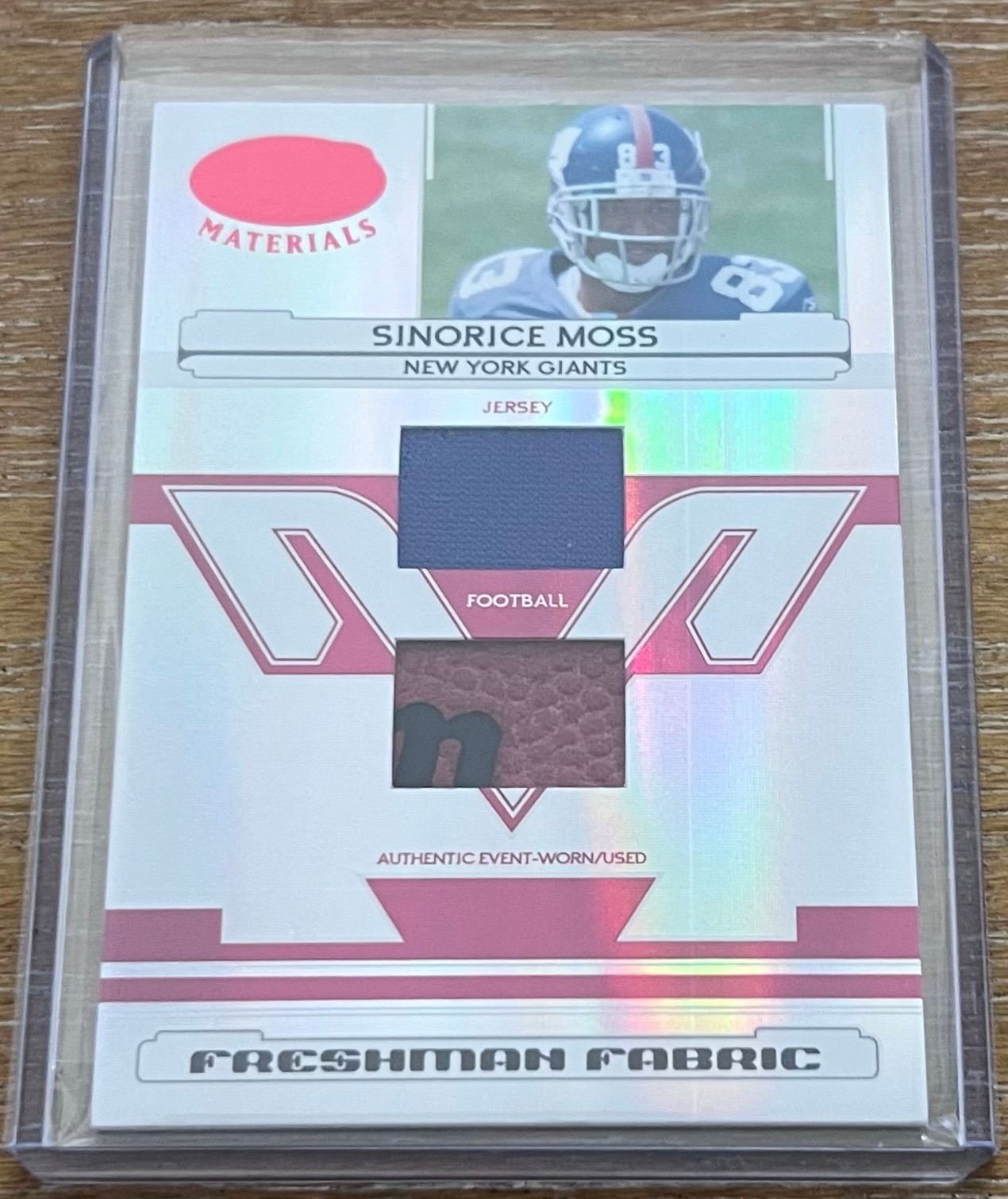 SINORICE MOSS 2006 Leaf Certified FRESHMAN FABRIC JERSEY / BALL ROOKIE RC #150 !