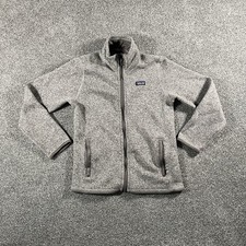 Patagonia Better Sweater Fleece Jacket Gray Full Zip Girls Medium 10 Youth
