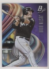 2018 Bowman Platinum Purple 46/250 Justin Bour #99 2x6