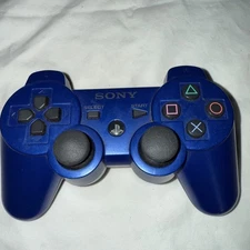 Genuine OEM Sony PlayStation 3 PS3 Blue DualShock 3 Controller SixAxis 