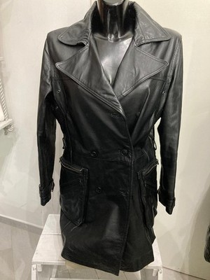 Jacke Mantel CONBIPEL Damen Leder Farbe SCHWARZ Größe 48 Code AM226