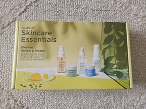 New Clarity RX Skincare Essentials Cleanse Renew & Protect Skin Complexion Kit