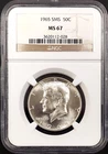 1965 SMS Kennedy Half Dollar certified MS 67 by NGC!