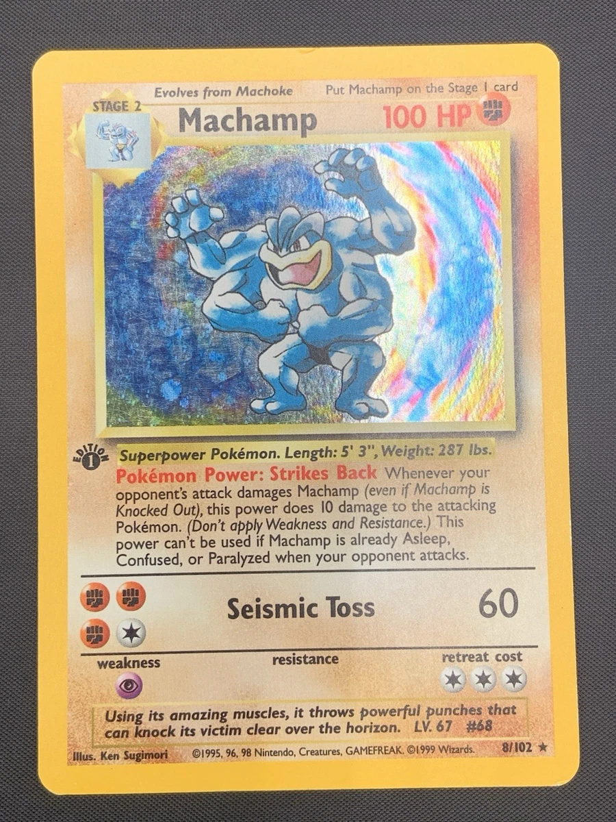 First Edition Pokémon Machamp Individual Cards for sale - eBay