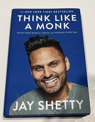Think Like a Monk By Jay Shetty Autographed Signed Hard Copy NY Times Bestseller