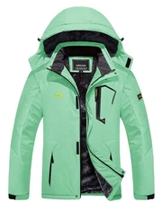 Men's Waterproof Ski Jacket Winter Warm Jackets Snow Thermal Fleece Work Coat US