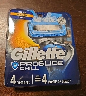 Gillette Fusion Proglide Chill Cartridge 4Ct (BN44)
