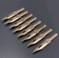 Antique Eagle Pencil Co.  Falcon E 10 Nibs ( 8 Tips ) Calligraphy Dip Pen NOS