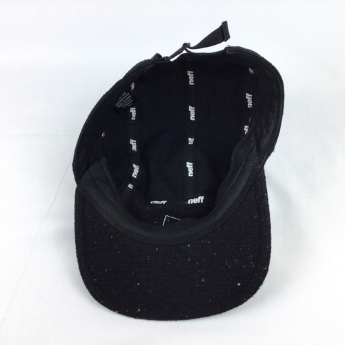 NEFF Hat Black Multicolor Speckle Skateboard Snowboard Cap Unique Snap Strapback - Picture 9 of 10