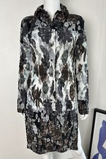 Issey Miyake Pleated Lightweight Cardigan Jacket, M