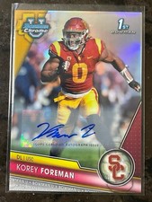 2023 Bowman University Chrome Korey Foreman Prospect Auto Refractor #/499 #190