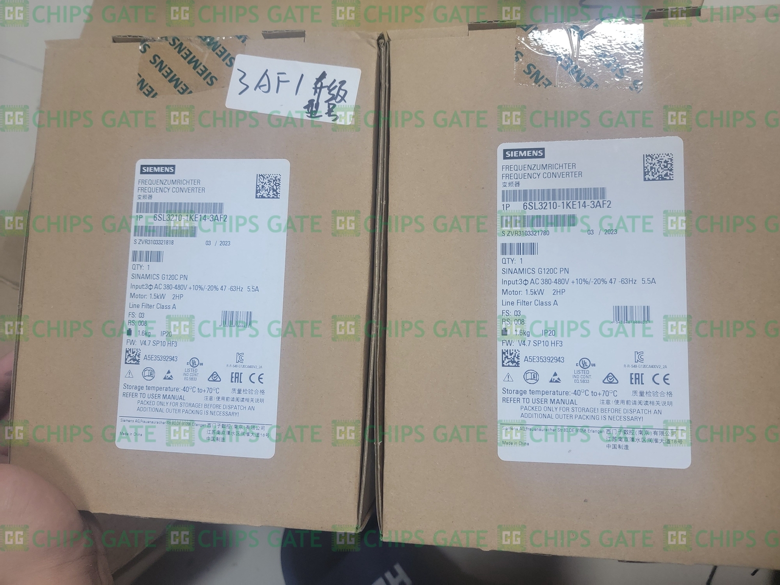 Variateur Siemens 6SL3210-1KE14-3UF2 - Neuf Scellé Sous Garantie 1 An (automate Industriel)