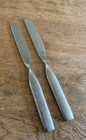 2 Dinner Knife Knives Double Helix Sasaki Stainless 9 1/8 inch Ward Bennett — photo 1