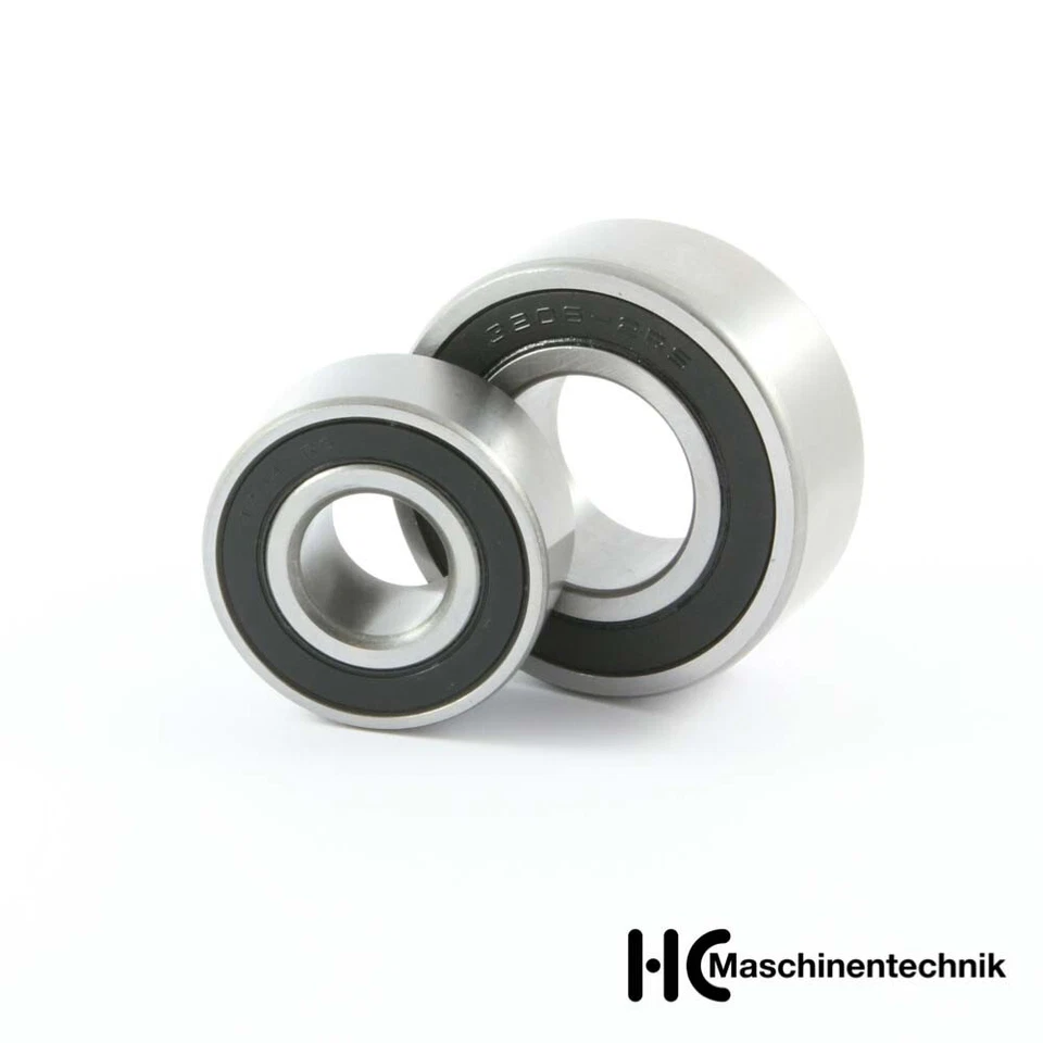 HC-MASCHINENTECHNIK Schrägkugellager zweireihig 3200, 3201, 3202, 3203, 3204, 3205, 3206 -2RS DIN628